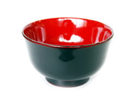 Hasori-shape wood zoni bowl